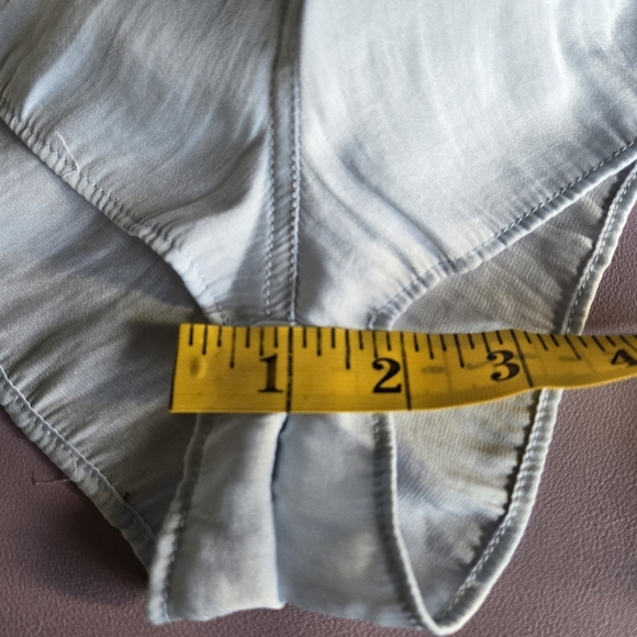 Intimately Free People Light Blue Long Sleeve Collared Loungewear Romper Size M - Picture 13 of 13